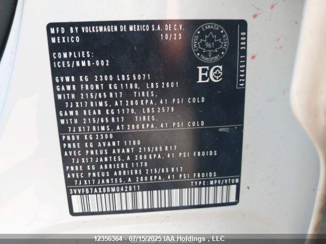 Volkswagen tsi 2024 3VVFB7AX8RM042811 Image 10