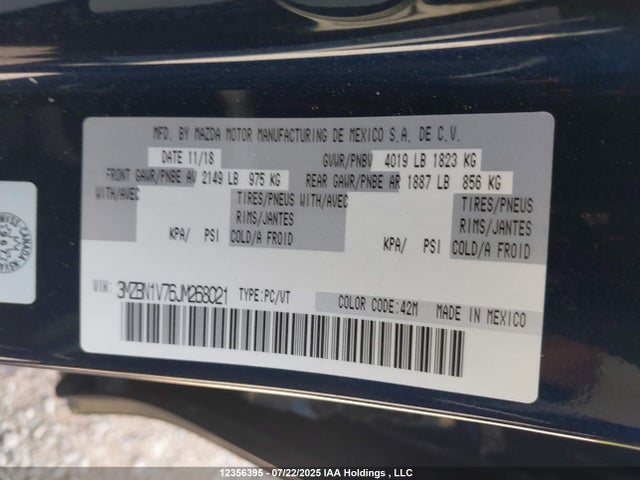 3MZBN1V76JM268021 Mazda pe
