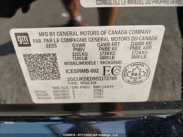 2GCUKDED9S1172789 Chevrolet l84