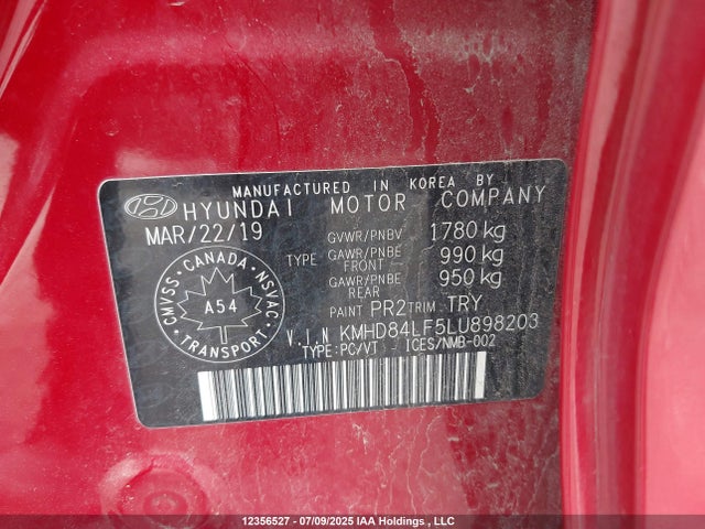 Hyundai mpi nu 2020 KMHD84LF5LU898203 Image 19