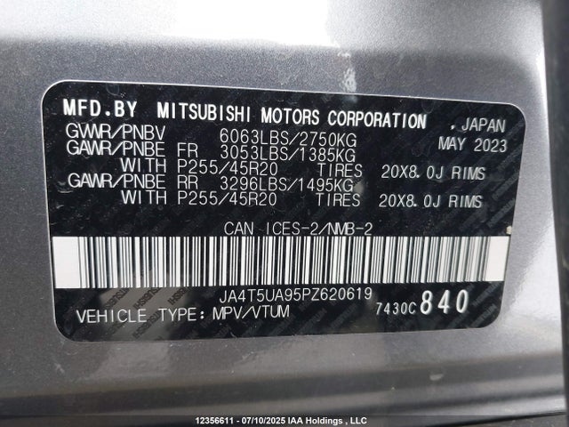 JA4T5UA95PZ620619 Mitsubishi s91-ya1