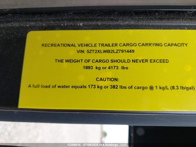 5ZT2XLWB2LZ791449 Forest River Xlr Toy Hauler