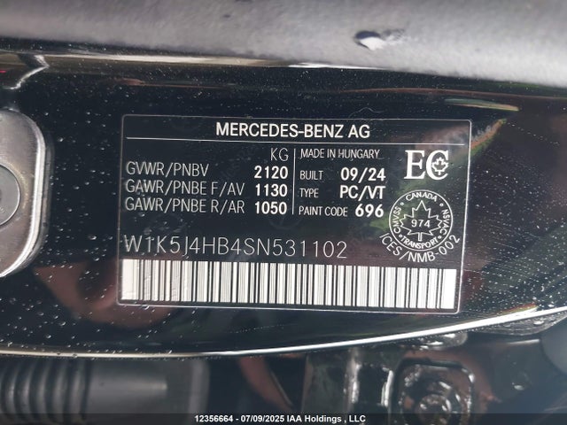 W1K5J4HB4SN531102 Mercedes-Benz m260