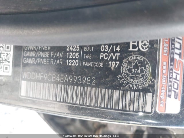 WDDHF9CB4EA993982 Mercedes-Benz E-Class
