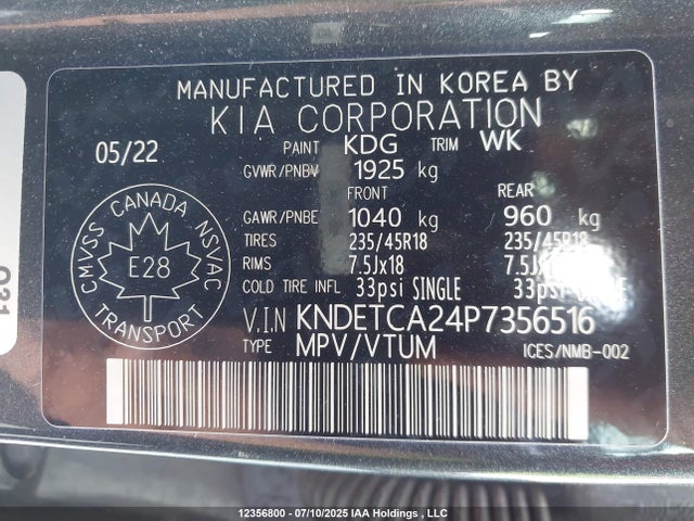 KIA gamma, t-gdi 2023 KNDETCA24P7356516 Image 9