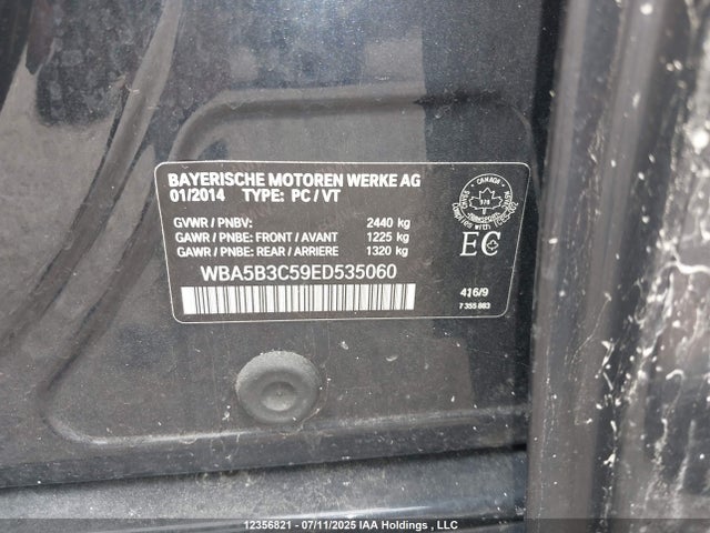 BMW 535i 2014 WBA5B3C59ED535060 Image 9