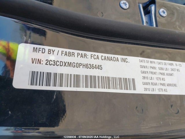 2C3CDXMG0PH636445 Dodge Charger