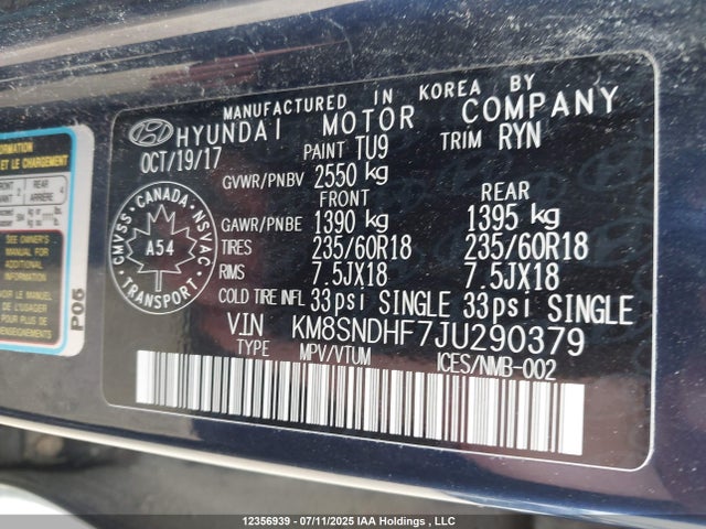 KM8SNDHF7JU290379 Hyundai gdi lambda ?