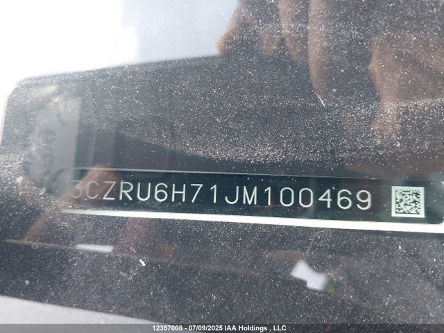 3CZRU6H71JM100469 Honda r18z9