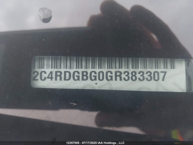 2C4RDGBG0GR383307 Dodge 2016