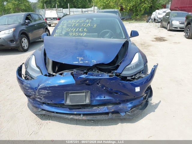 Tesla MODEL 3 2022 5YJ3E1EA4NF314166 Image 12