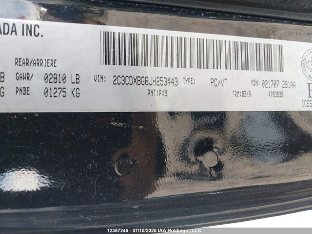 2C3CDXBG6JH253443 Dodge Charger