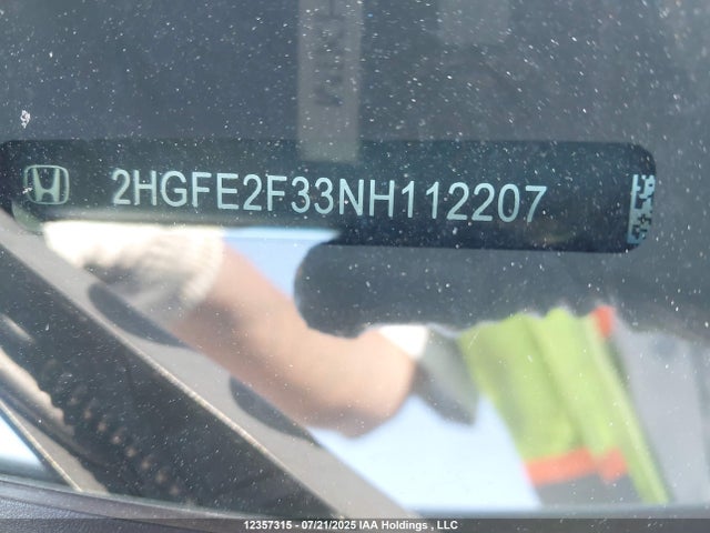 Honda Civic 2022 2HGFE2F33NH112207 Image 9