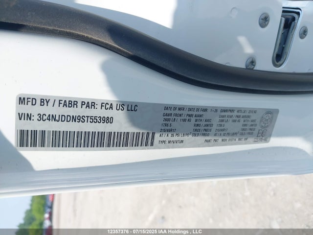 Jeep Compass 2025 3C4NJDDN9ST553980 Image 9