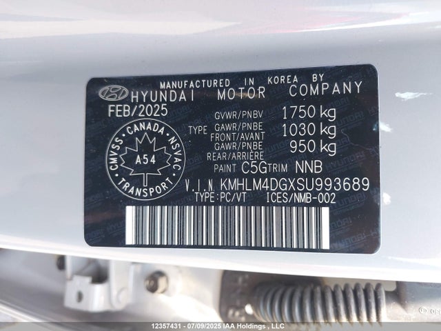 KMHLM4DGXSU993689 Hyundai mpi nu pe