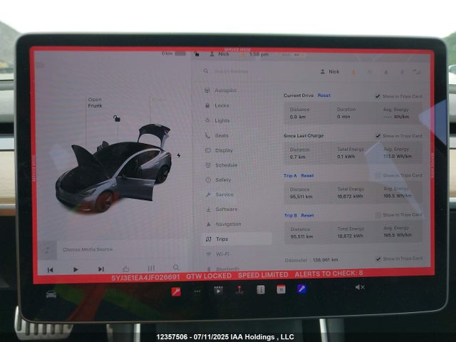 5YJ3E1EA4JF026691 Tesla 2018