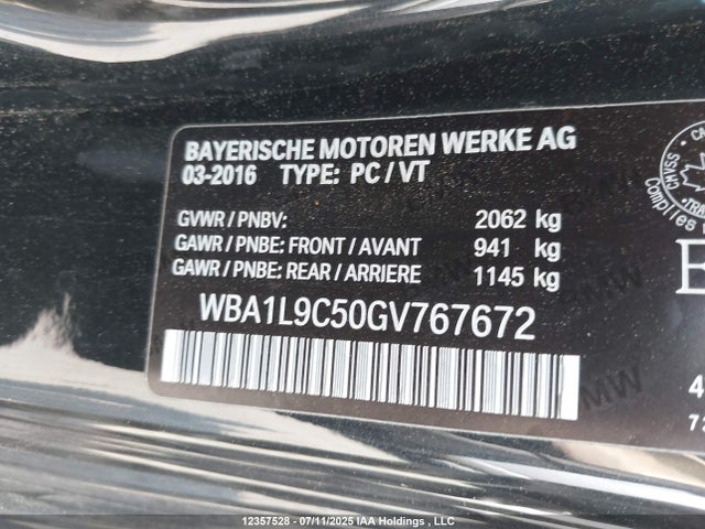 WBA1L9C50GV767672 BMW 228I
