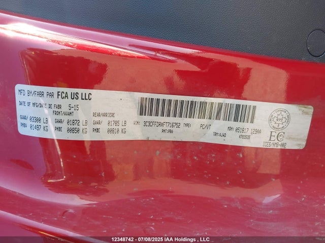 Fiat 2015 2015 3C3CFFDRXFT716752 Image 18