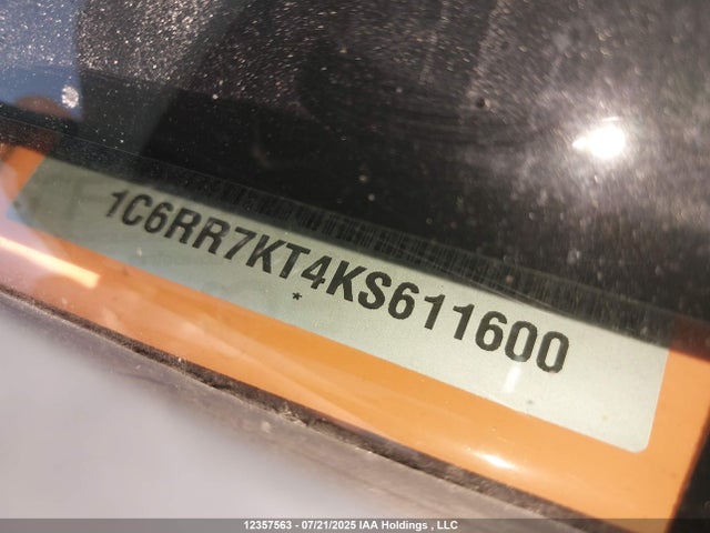 1C6RR7KT4KS611600 Dodge 2019
