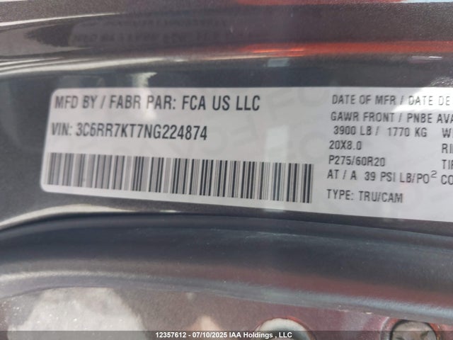 RAM 1500 2022 3C6RR7KT7NG224874 Image 9