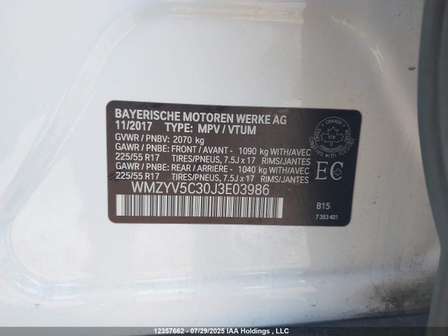 WMZYV5C30J3E03986 Mini 2018