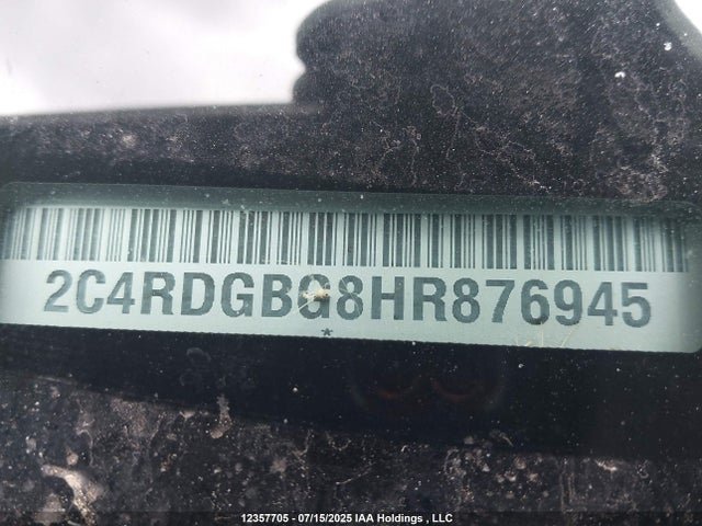 2C4RDGBG8HR876945 Dodge 2017