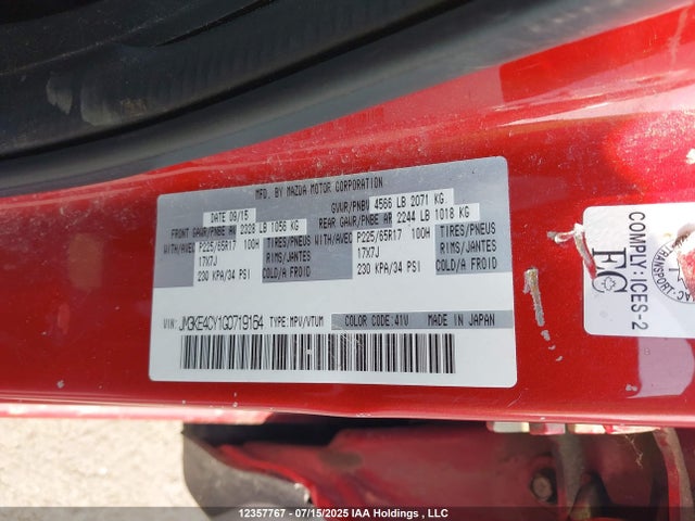 JM3KE4CY1G0719164 Mazda py