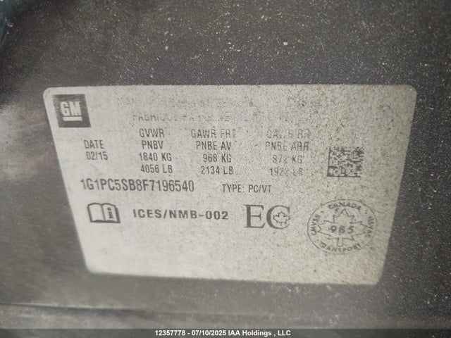1G1PC5SB8F7196540 Chevrolet LUV