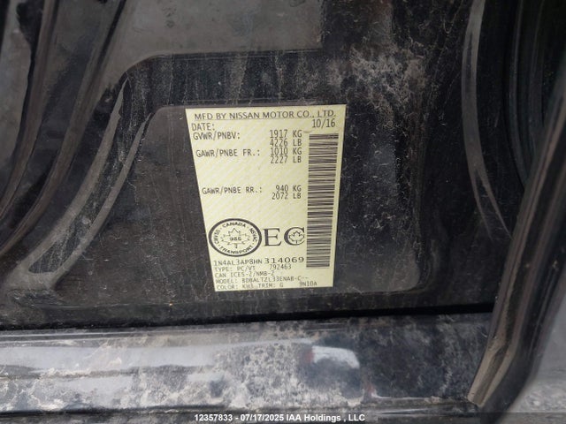 1N4AL3AP8HN314069 Nissan Altima