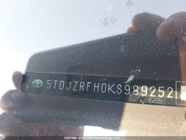 5TDJZRFH0KS989252 Toyota 2gr-fks