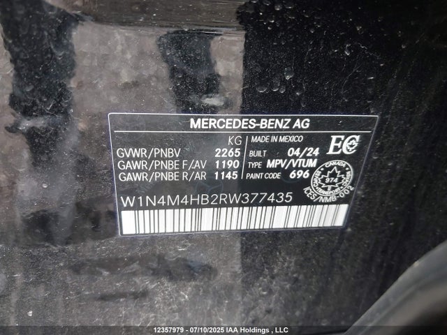 W1N4M4HB2RW377435 Mercedes-Benz m260