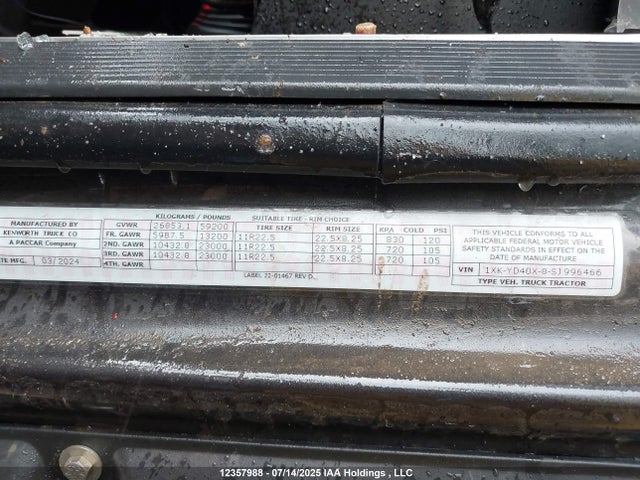 1XKYD40X8SJ996466 Kenworth Isx / X15