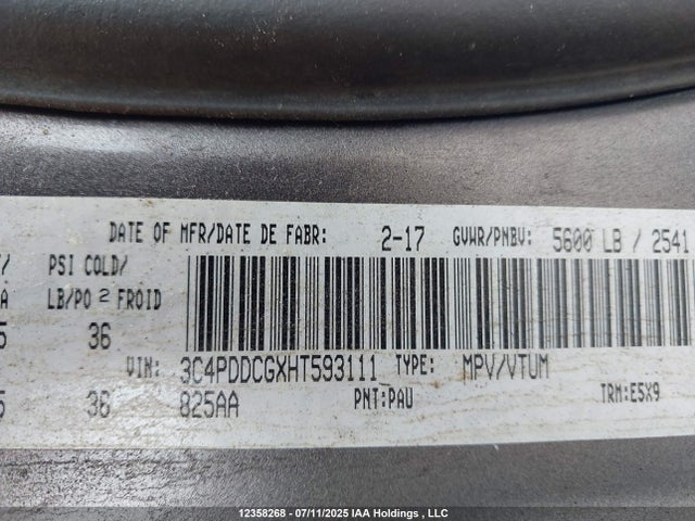 Dodge Journey 2017 3C4PDDCGXHT593111 Image 9
