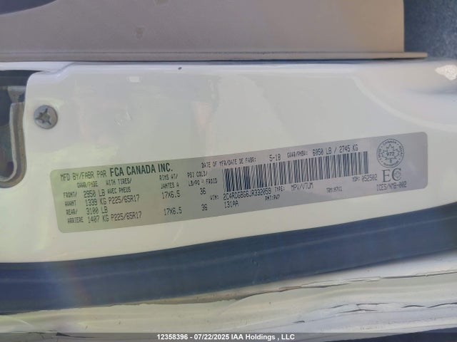 2C4RDGBG6JR332059 Dodge Grand Caravan
