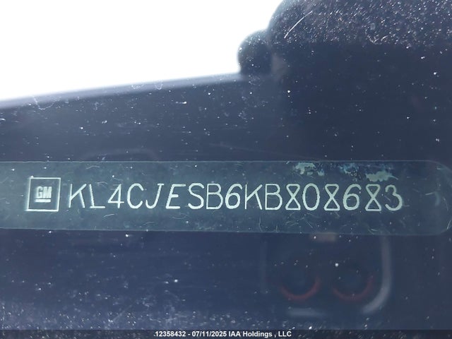 KL4CJESB6KB808683 Buick luv: mfi, variable valve timing, alum, e85 max