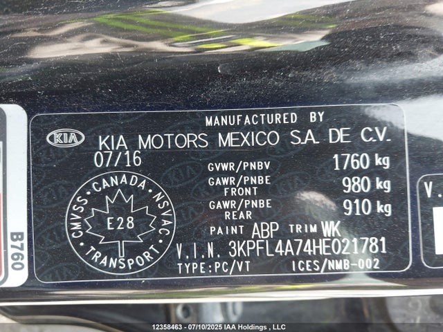 KIA mpi nu 2017 3KPFL4A74HE021781 Image 9