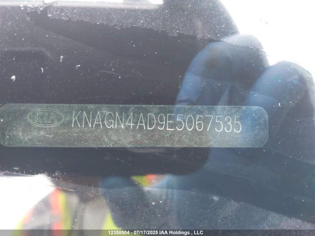KNAGN4AD9E5067535 KIA dohc mpi theta ii
