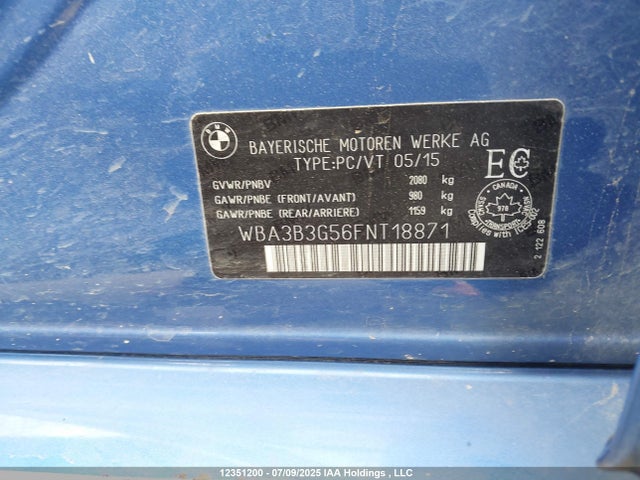 WBA3B3G56FNT18871 BMW 328I