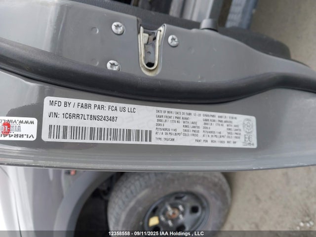 RAM 1500 2022 1C6RR7LT8NS243487 Image 9