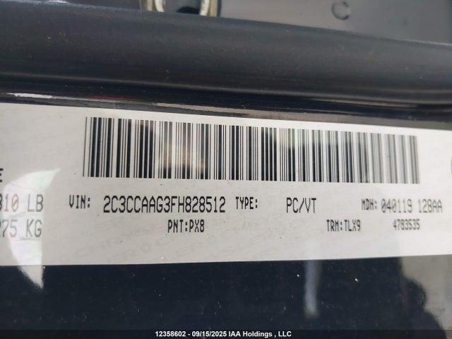 Chrysler 300 2015 2C3CCAAG3FH828512 Image 9