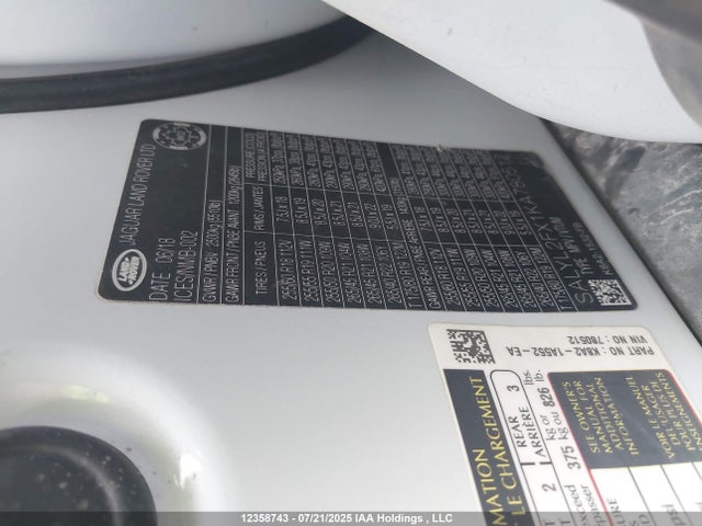 Land Rover aj20p 2019 SALYL2FX1KA780512 Image 19
