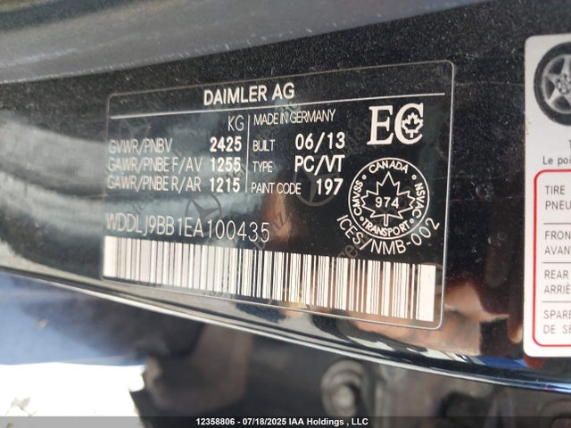 Mercedes-Benz Cls-Class 2014 WDDLJ9BB1EA100435 Image 9