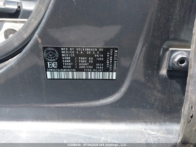 3VWD67AJ6GM369790 Volkswagen 1.4t