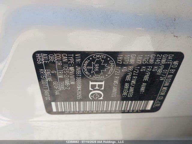 Nissan Rogue 2024 JN8BT3BB6RW428265 Image 9