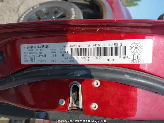 3C63R3ELXFG606456 RAM 2015