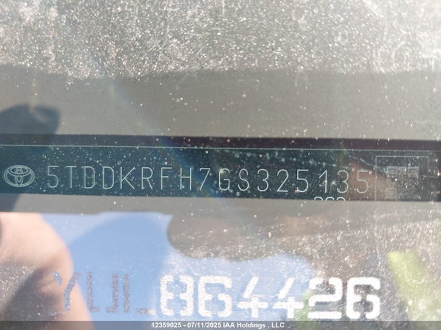 5TDDKRFH7GS325135 Toyota 2gr-fe