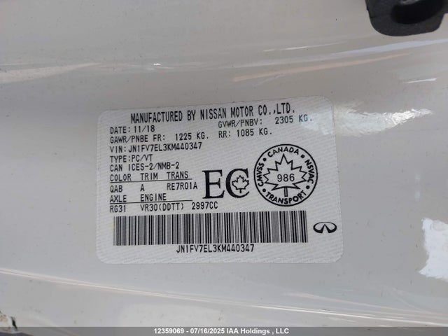 JN1FV7EL3KM440347 Infiniti Q60