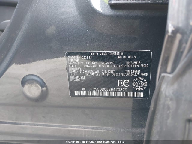 JF2SLDDC5SH470879 Subaru na