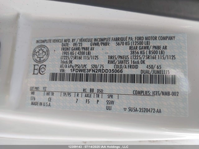 Ford 2024 2024 1FDWE3FN2RDD35066 Image 9