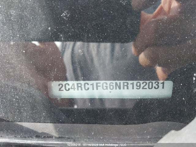 2C4RC1FG6NR192031 Chrysler Pacifica